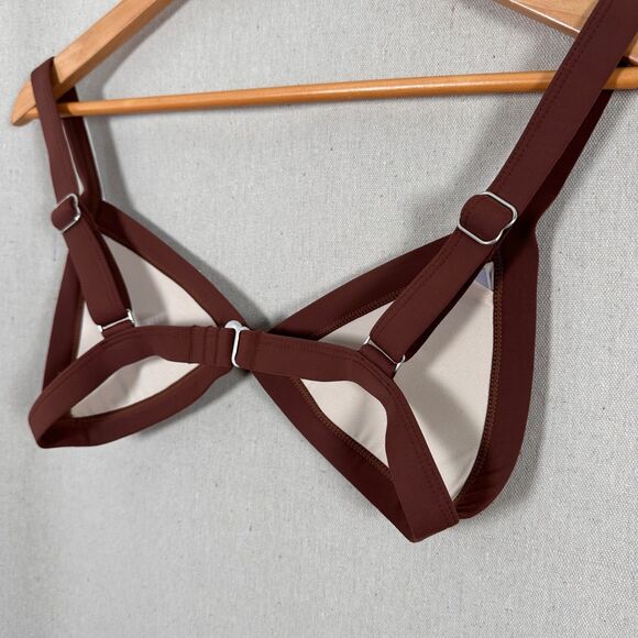 ONEONE Kameron Bikini Top Chocolate Size M - Picture 4 of 5